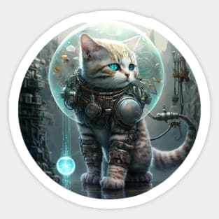 Lies And Damn Lies About CAT IN ROBOT SUIT, IN SPACE Sticker